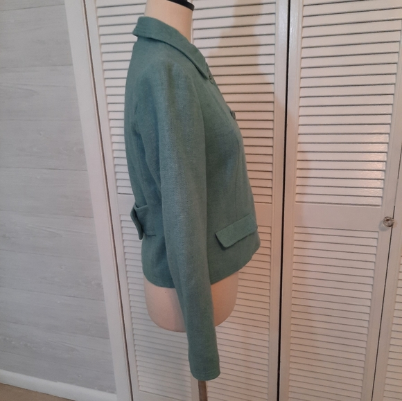GAP vintage wool fitted mint jacket coat sz 2 *R - Picture 6 of 6